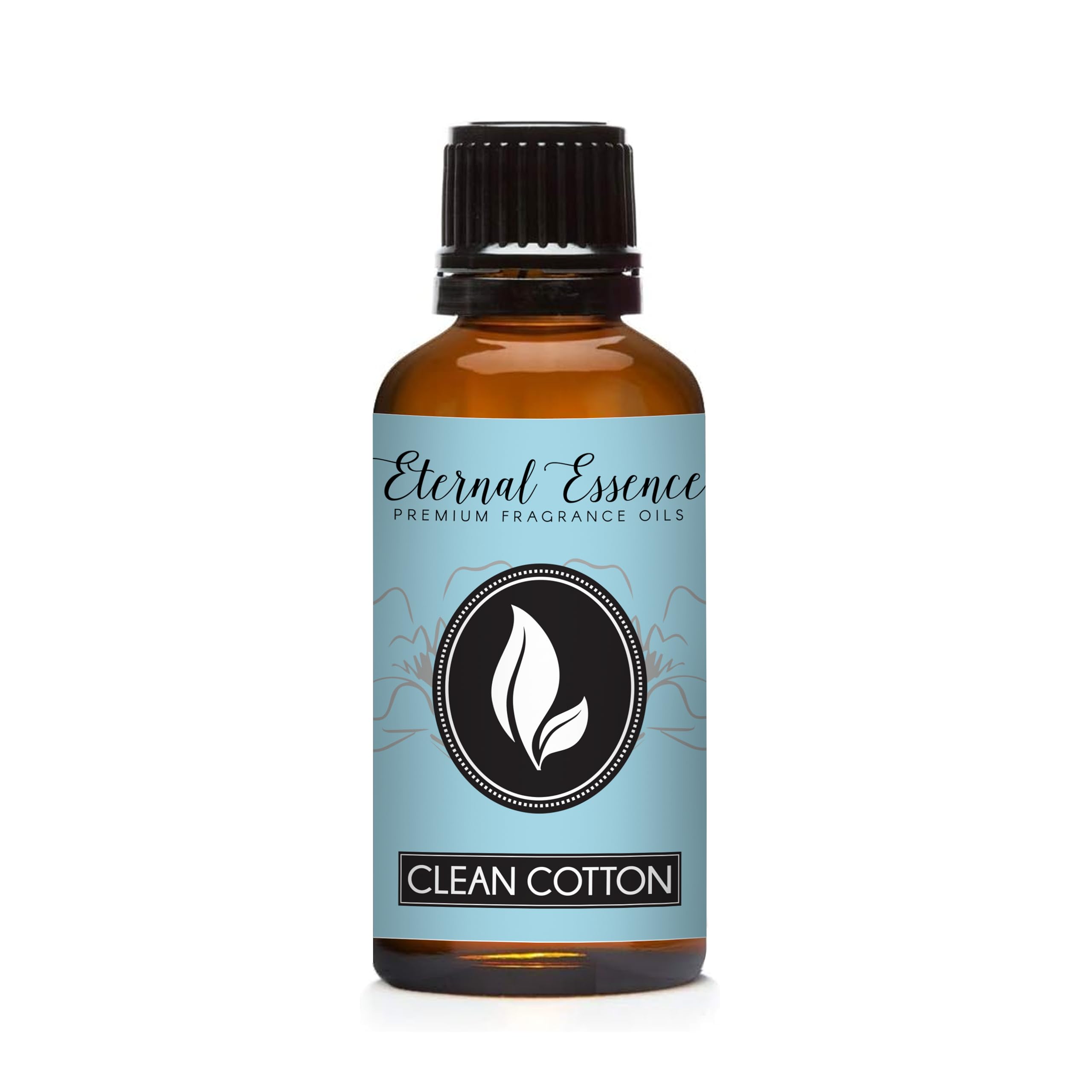 Eternal Essence Oils Clean Cotton 30ml Premium Fragrance Oil - for Candle, Soap Making, Aromatherapy, Diffusers, Home Care, & Humidifiers