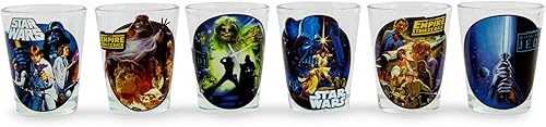 Silver Buffalo Star Wars Original Trilogy - Mini vasos de chupito de 2 onzas  Juego de 6 disponible en Yaxa Peru