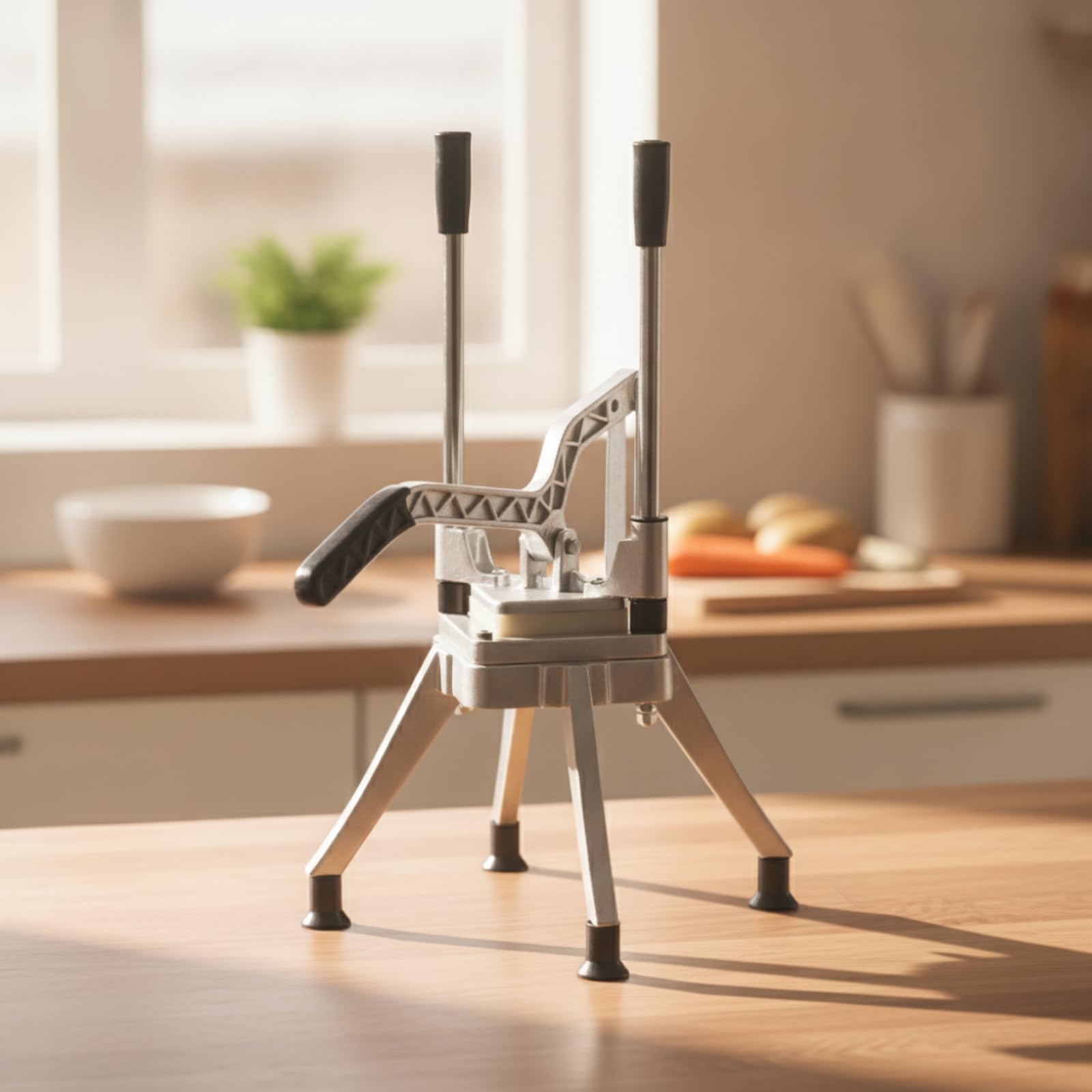 rockible a Vertical con Intercambiables Ergonómico a Verduras con Mango Multiusos Herramienta Corte Manual Mango para Cocina