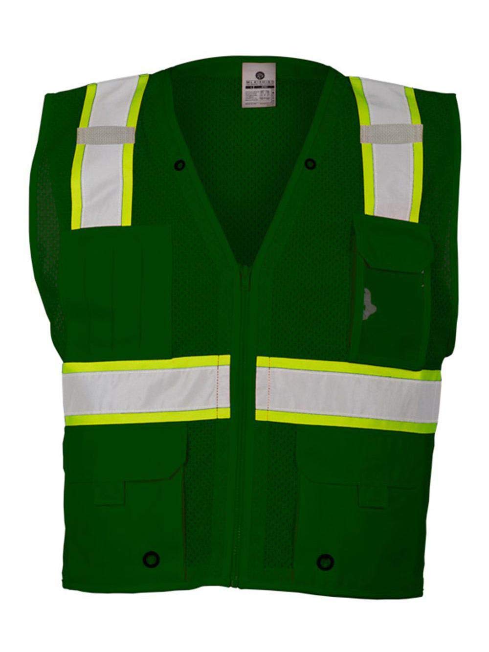 ML Kishigo - Mesh Enhanced Visibility Multi-Pocket Vest - B100-107 - S/M - Green/Lime - B104