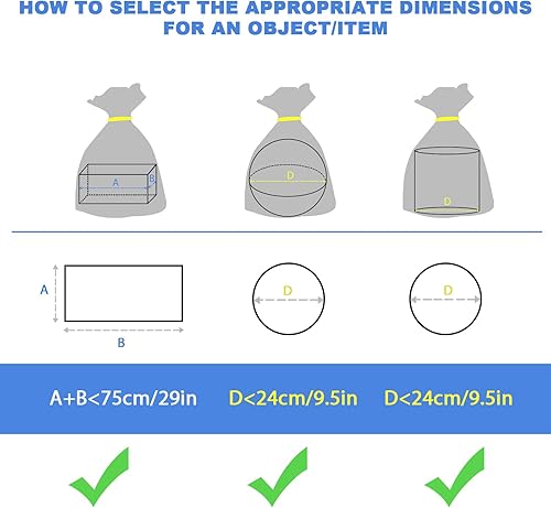 Miniatura 3 de Bolsas grandes de plástico transparente para almacenamiento, bolsas de polietileno abiertas de plástico transparente de grado alimenticio para