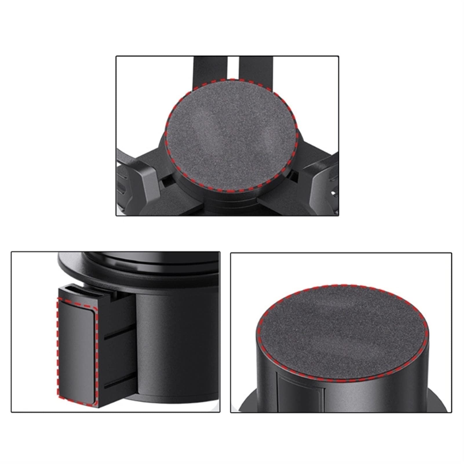 CAREG Aggiornamento Regolabile Multifunzione Bevanda portabicchieri da Bere Supporto Air sfiato Clip Universale 4 in 1 Titolare di Bevande Tutto Scopo T21E