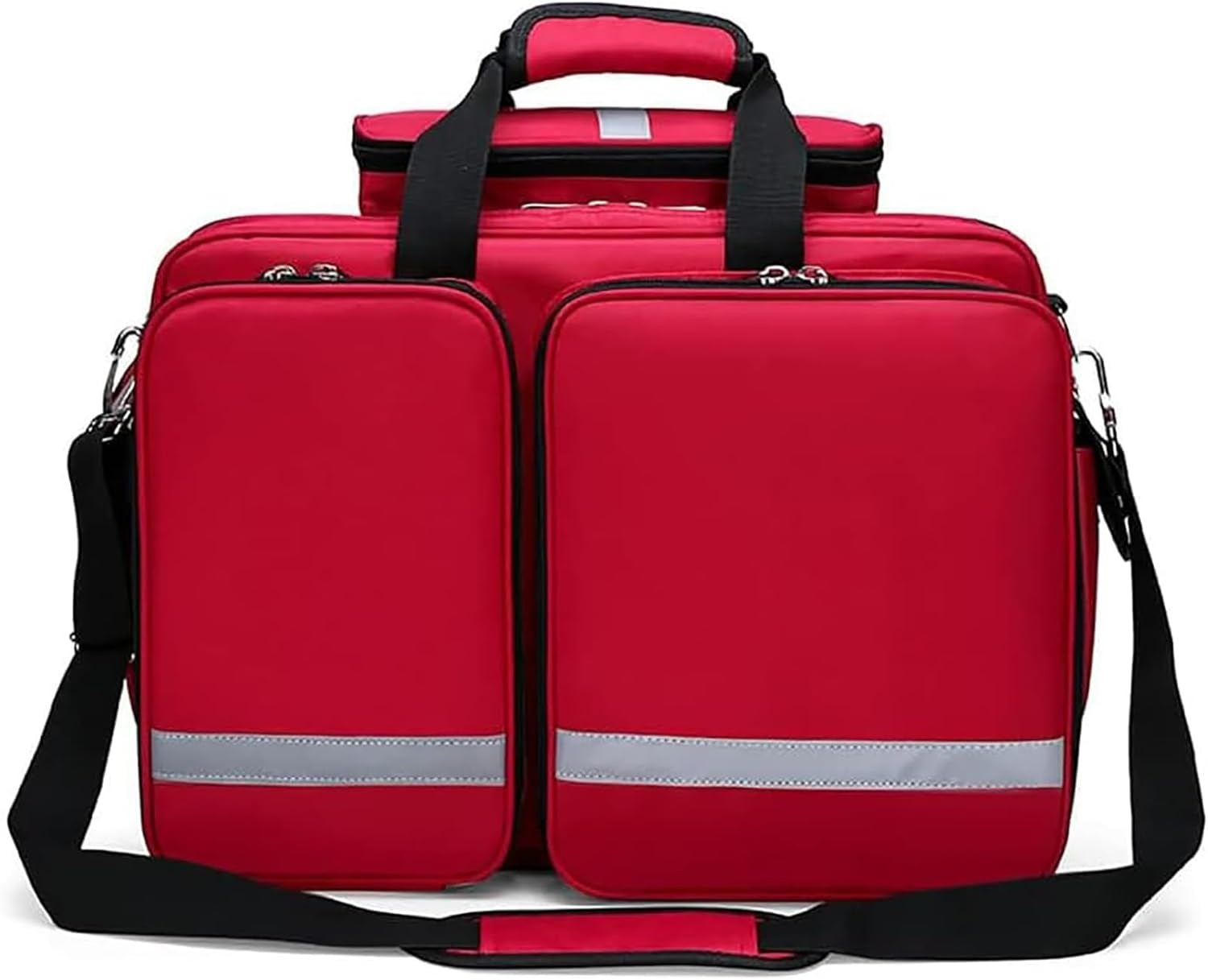 First Aid Kits Bag, Medical Supplies Empty, Response Kit in Red for Travel Camping Cycling Outdoor Survival