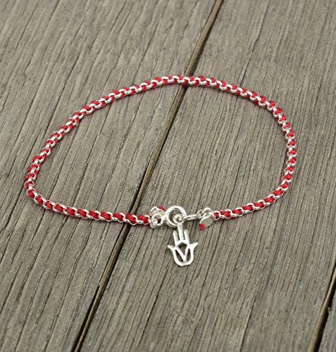 Protection Evil Eye Bracelet - Lucky Hamsa Hand Charm - 7 Inch Sterling Silver Jewelry - Best Kabbalah Red String Bracelets for Women3