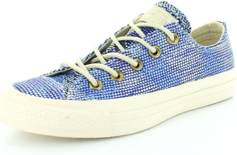 Converse Womens Chuck Taylor All Star Basket Weave Monte Blue/Multi Sneaker - 8.5