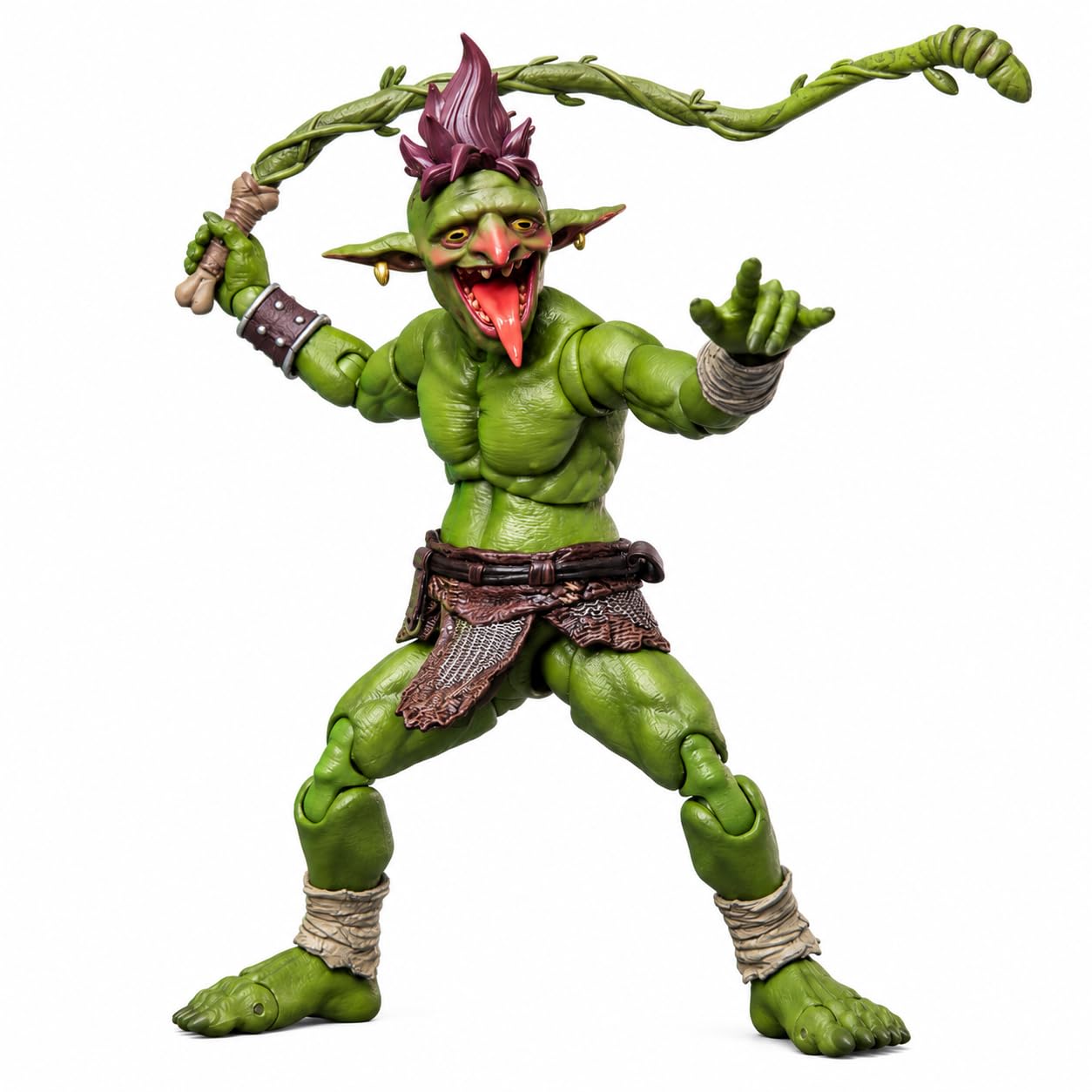 TOYVERSE HopDo Toys Mohawk Goblin 14 cm punk rock figurka kolekcjonerska dla dzieci w wieku od 15 lat, z maczetą, sztyletem i akcesoriami