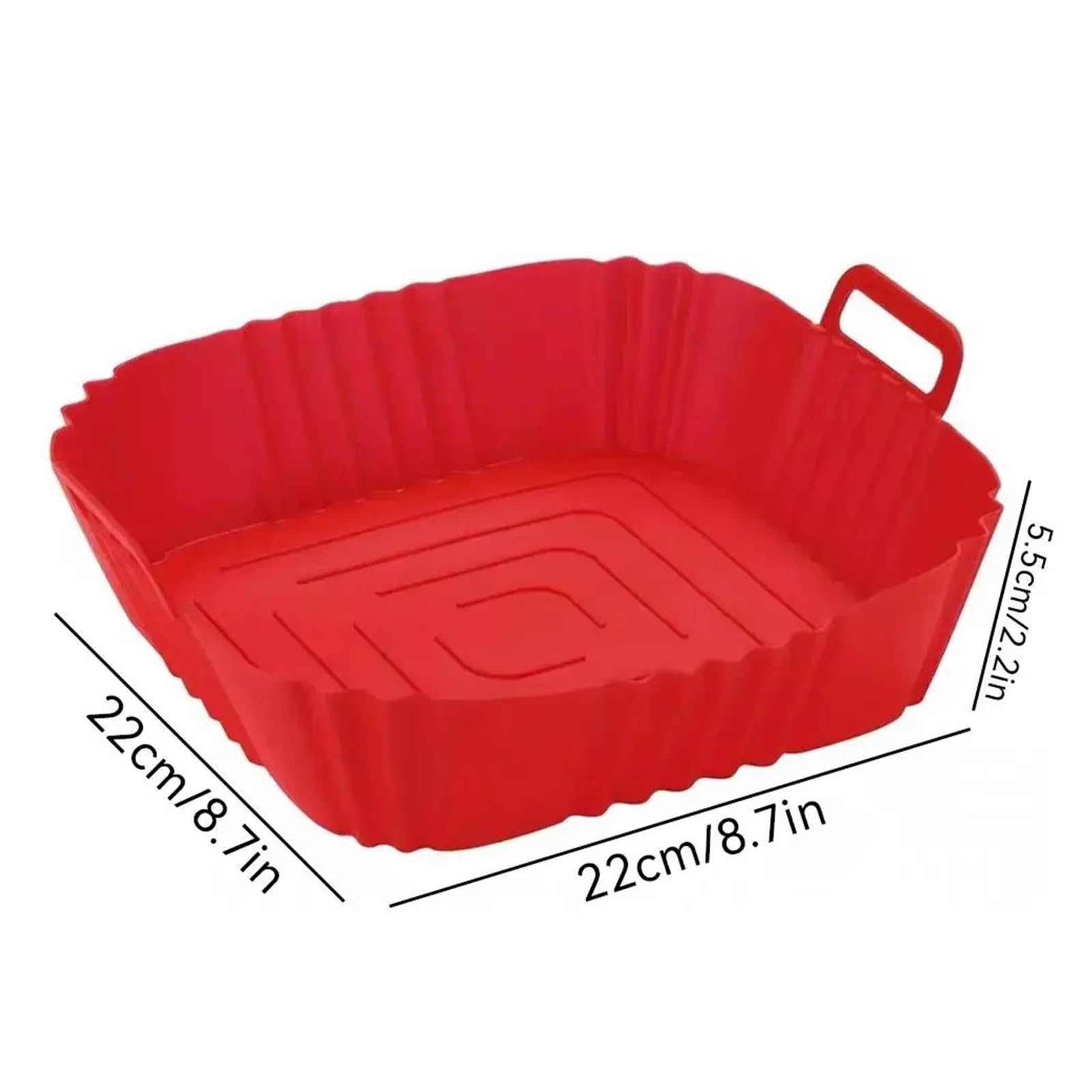 22 Cm Großer Ersatz-Korb For Die Luftfritteuse Aus Silikon
