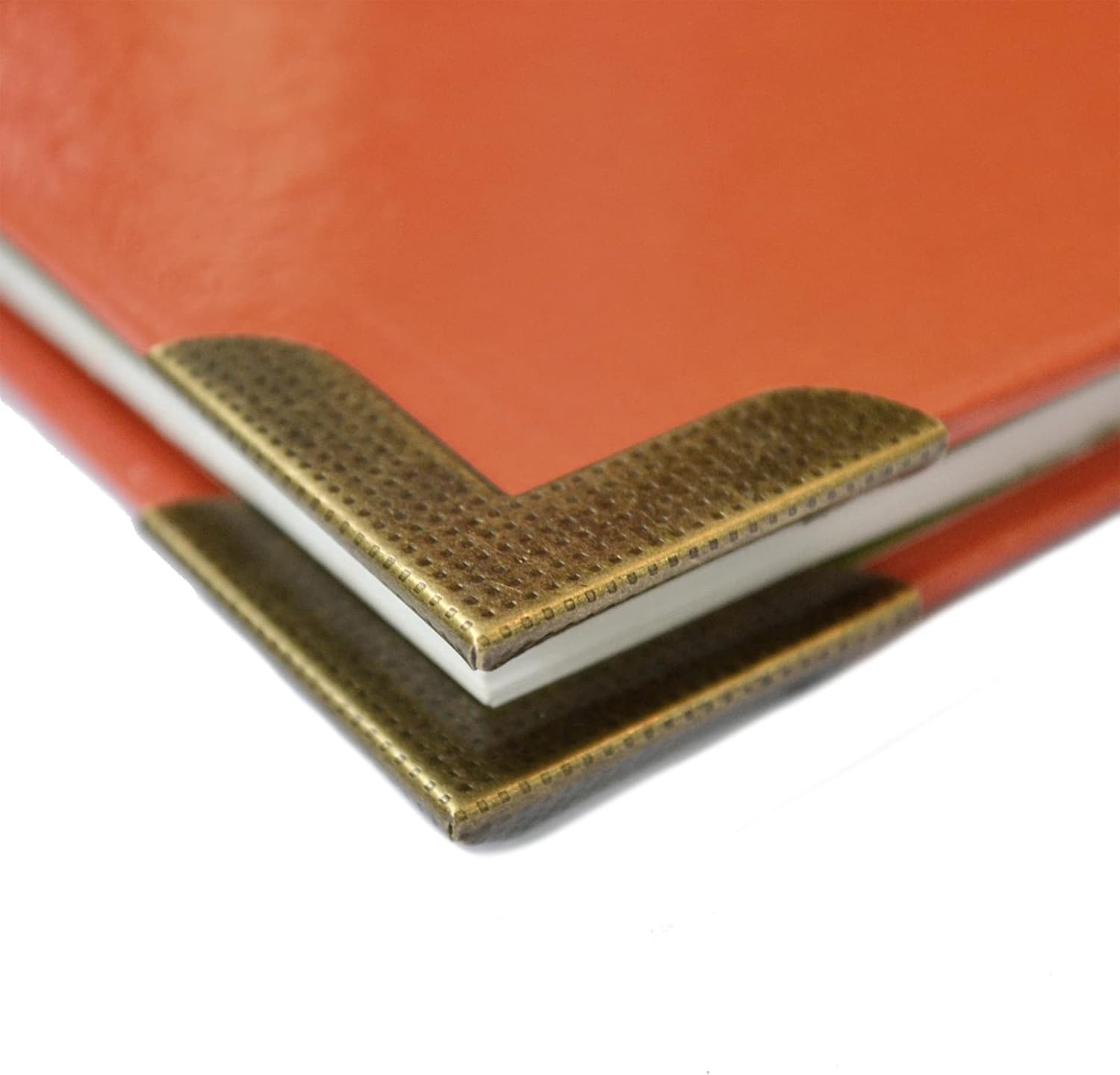 20 Pcs Vintage Bronze Corner Protectors Decorative Metal Covers Antique Safety Guards Retro Right Angle Bracket for Menu Book Photo Album Scrapbook Wood Case Edge Mini Small Size (Side Length:1-1/8")