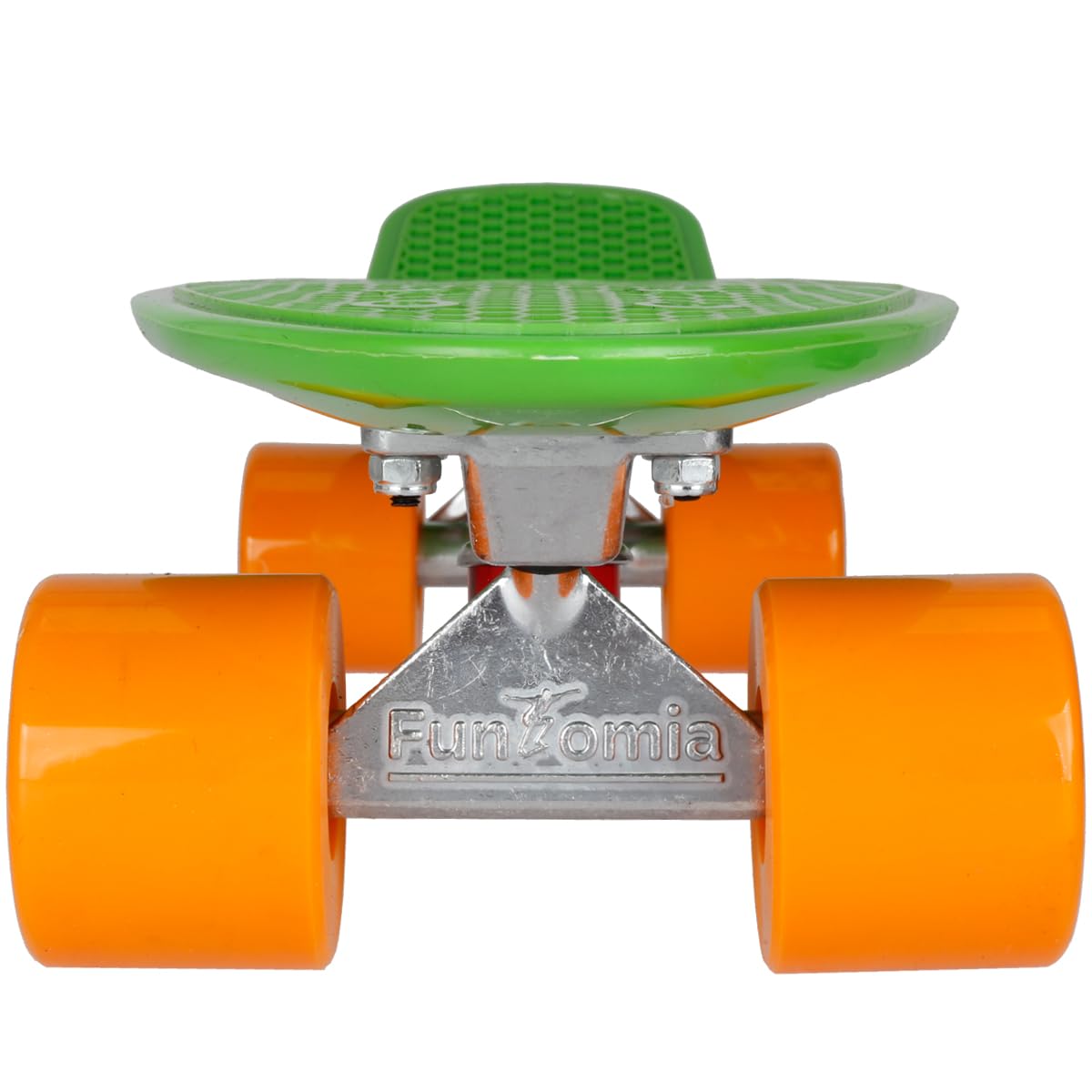 FunTomia Planche à roulettes Mini-Board Skateboard 57cm - avec roulements ABEC-11 - Style Retro Cruiser en Plastique (Vert + T-Tool)