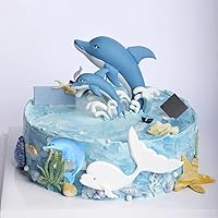 Vista 3 de Moldes de silicona para fondant, molde de caramelo de chocolate con delfín para decoración de pasteles, pasta de goma, arcilla polimérica