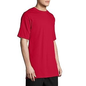 Hanes Men's Beefy-t T-Shirt, Heavyweight Cotton Tee, 1 Or 2 Pack, Big & Tall