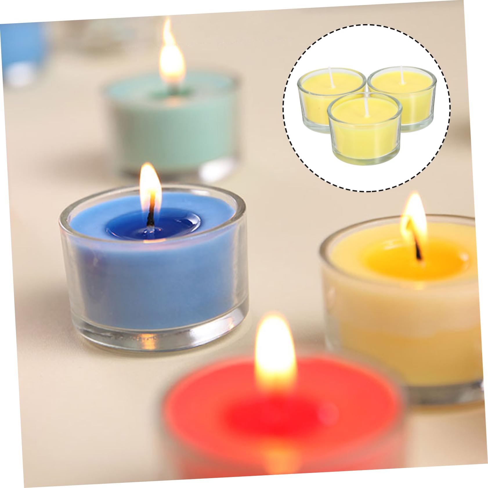 3pezzi Candela Scented Per Casa Candela Antivento Senza Fumi Perfetta Per Yoga Spa e Relax