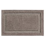 InterDesign Microfiber Spa Bathroom Accent Rug, 34” x 21