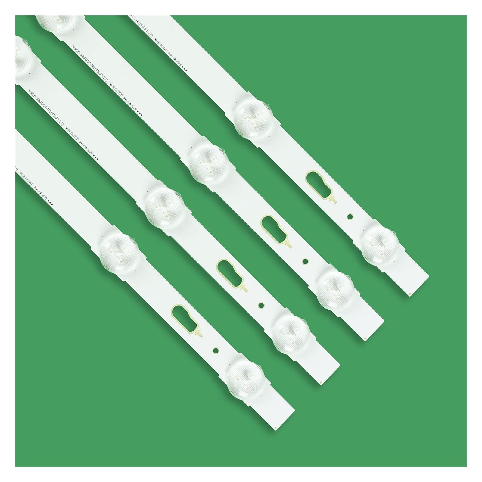 CARZE 4pcs 7led LED Bande de rétroéclairage adaptée for Samsung UE32J6500AU UE32J6300AW UE32J6300AW UE32J6300AW UE32J6370SU V5DF-320DC1-R2 CY-WJO32CGLV1H Bandes de rétroéclairage TV (Size : 1 Set)