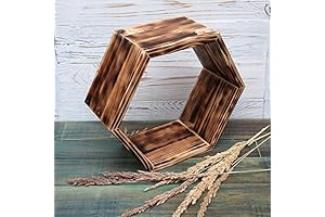 Depth 6" Geometric Hexagon Honeycomb Shelves