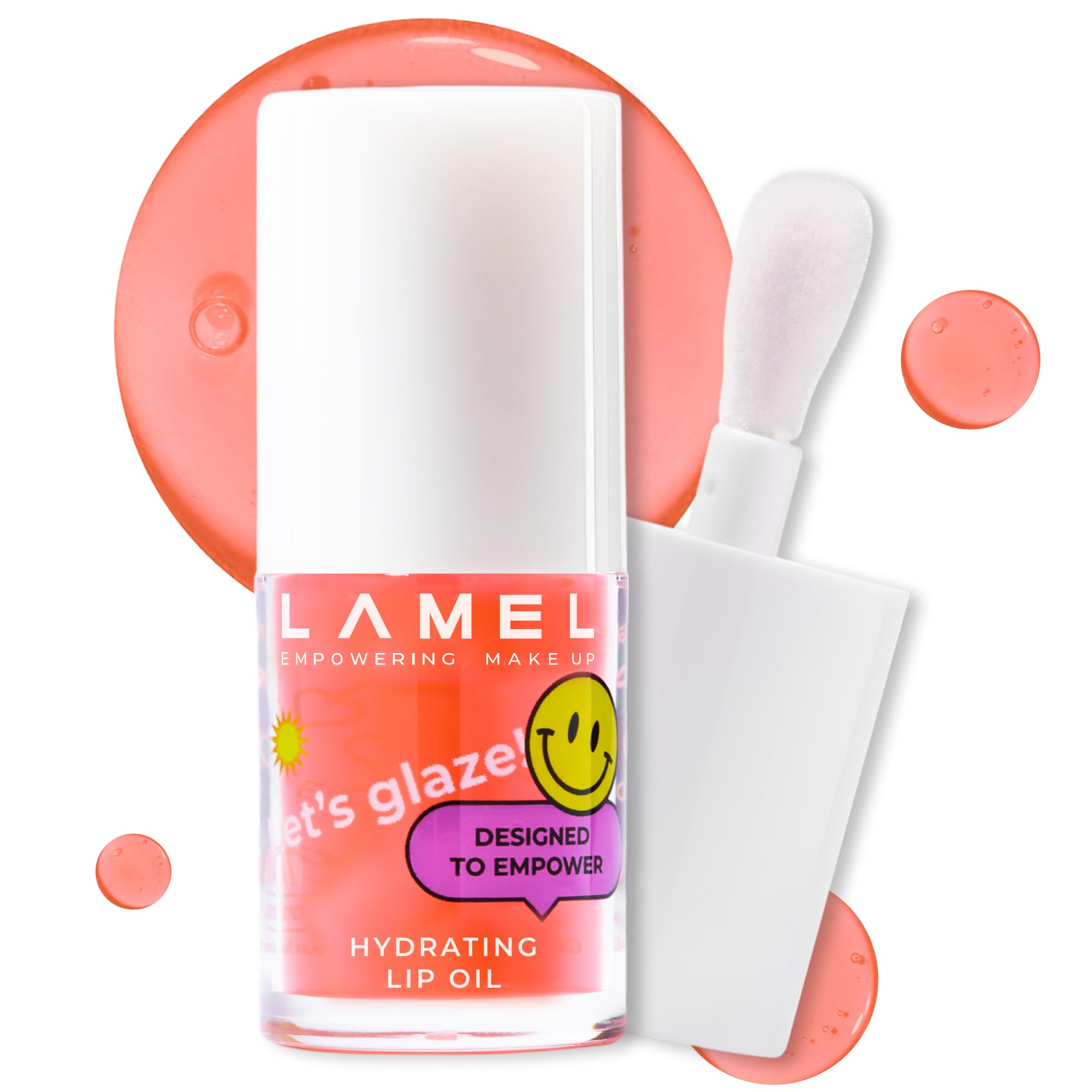 Lamel Hydrating Lip Oil LET`S GLAZE – Strawberry Jam, 0.13 fl.oz 0.47 Fl Oz (Pack of 1) 402 Strawberry Jam