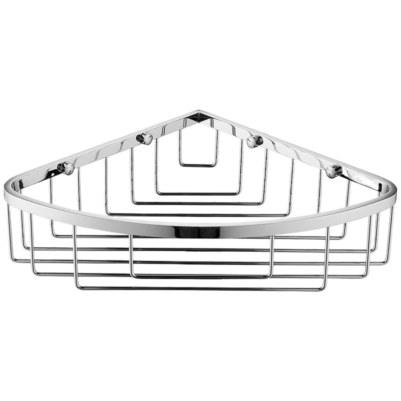 GTICGRSHP Corner Shower Caddy Bathroom Organizer Shelf Wall Mounted Storage Rack Shampoo Holder Gold Chrome Chrome 1PCS