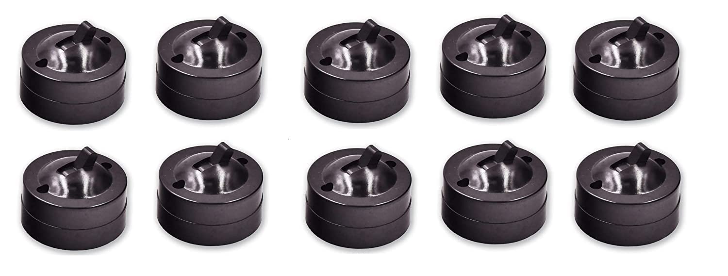 The Transparet Vintage Bakelite Light Switch ISI Mark & BIS Certified- 1 Way 6ampere, 250volts (Standard Size, Black) Set of 10.…