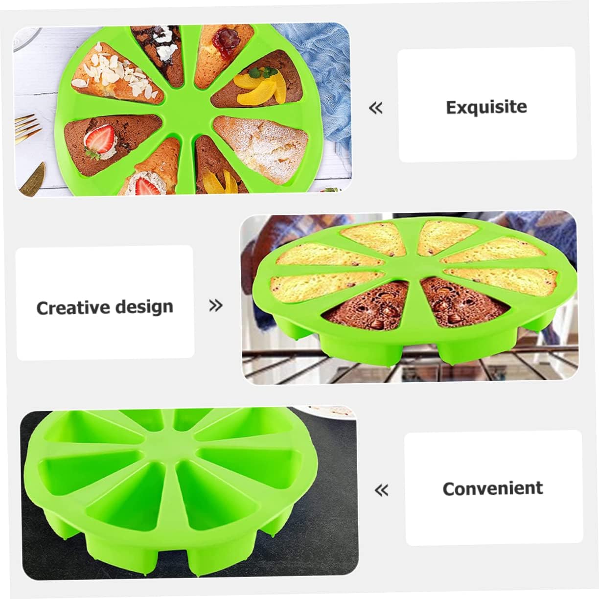 2pcs Butter Molds Silicone Cake Molds Set Baking Silicone Shapes Ice Cube Tray Easy to Use Clean Food-grade