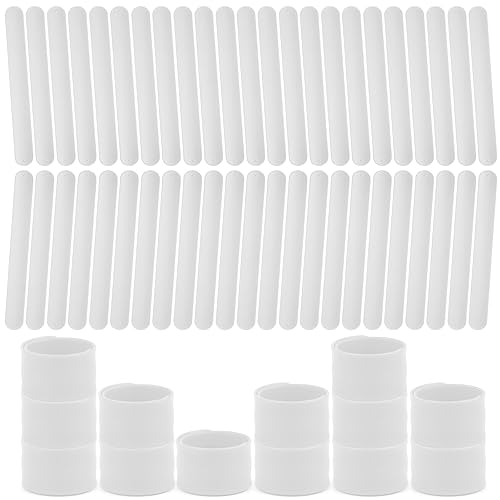 50PCS Silicone Slap Bracelets for Kids - Bulk DIY Craft