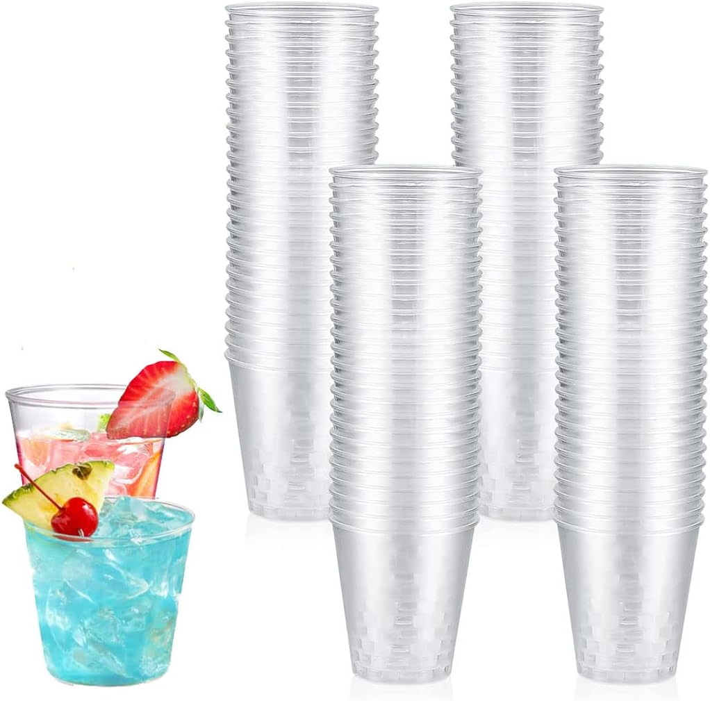 TuTuYa 100 Pack Plastic Shot Glasses, 1.7oz/50ml Hard