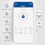 Smart Keypad Door Lock and Handle: Nyboer Keyless Entry Lock for Front Door, Fingerprint Digital Code Lock, Easy Installation