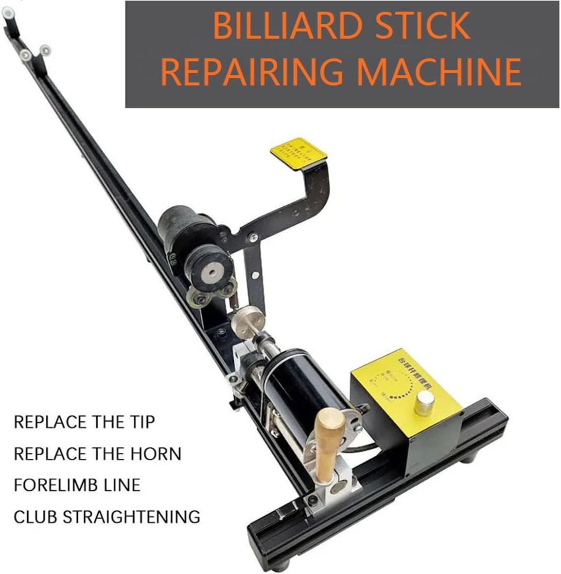 Billiard Cue Repairing Machine,Snooker Cue Tips Clamp Repair Tool,Cue Repair Kit,for Billiard Cue Tip Clamp Repairing, Change Copper Hoop, Club Straightening and Leather Replacement
