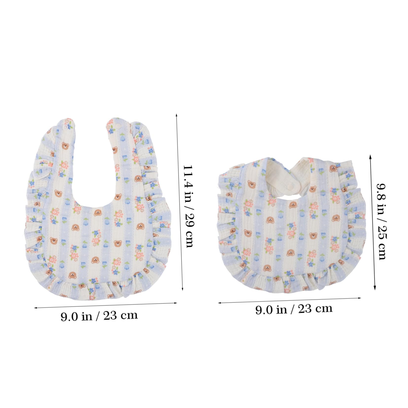 CALLARON 12pièces Bavoirs Muslin Pour Garçon Fille De Ultra Absorbants Bavoirs Doux Avec Fermeture à Bouton-pression Pour Nés Et Tout-petits Pour Éviter Les Fuites Écoulements