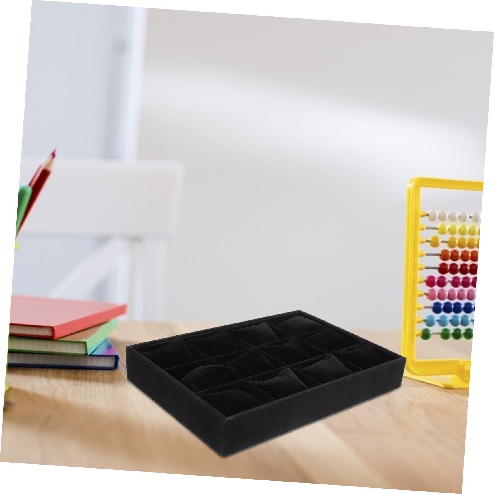Veemoon Présentoir De Bracelets avec Coussin Plateau De Rangement pour Montres Et Bracelets Organisateur Affichage avec Compartiments Spacieux