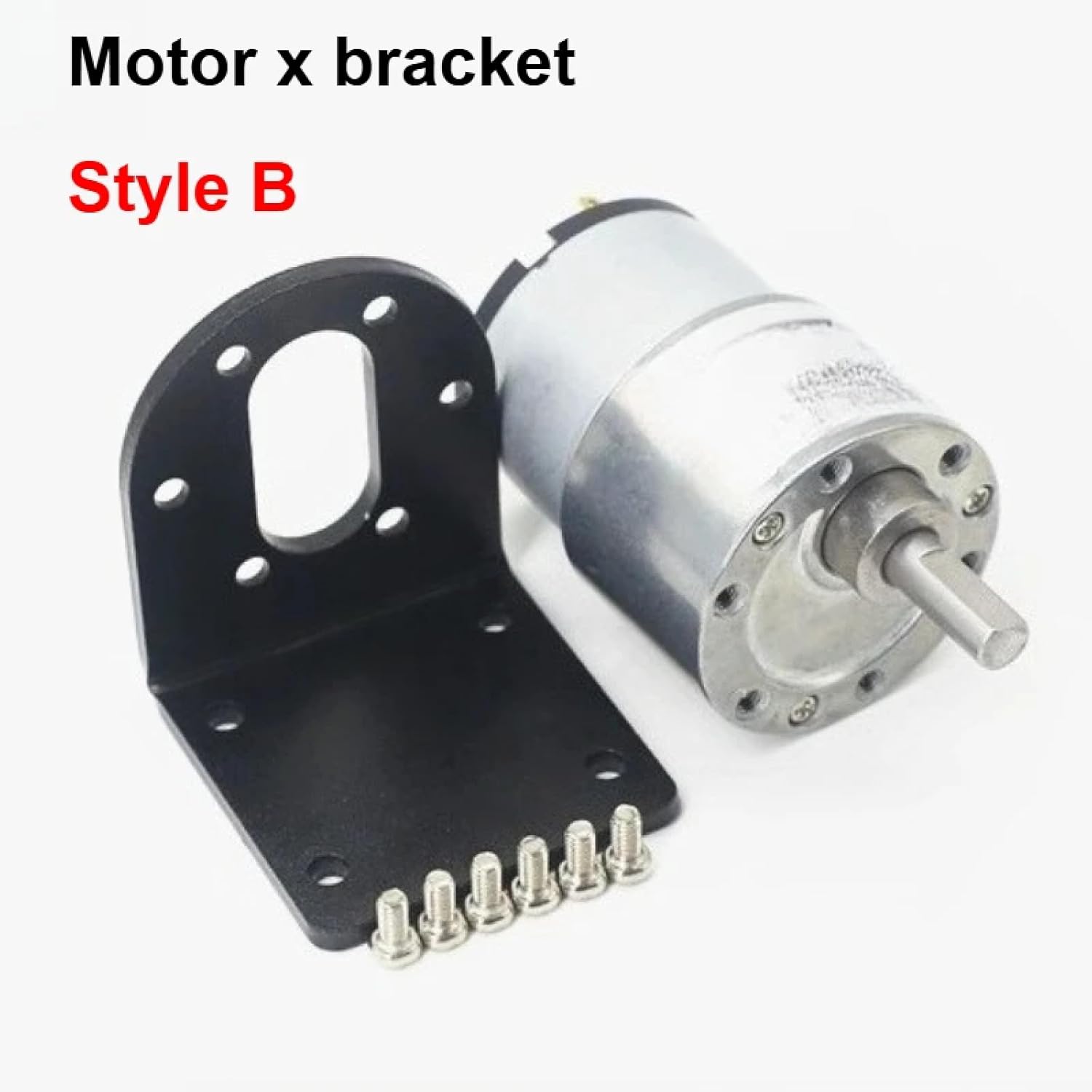 JGB37-520 DC Gear Motor, 12V High Torque Gearbox, Reversible Electric Brush Motor, 7-960 RPM Variable Speed, 6mm Shaft, 21 Kg.cm Max Torque, Miniature Gearbox Motor (Style D 319rpm 12V)