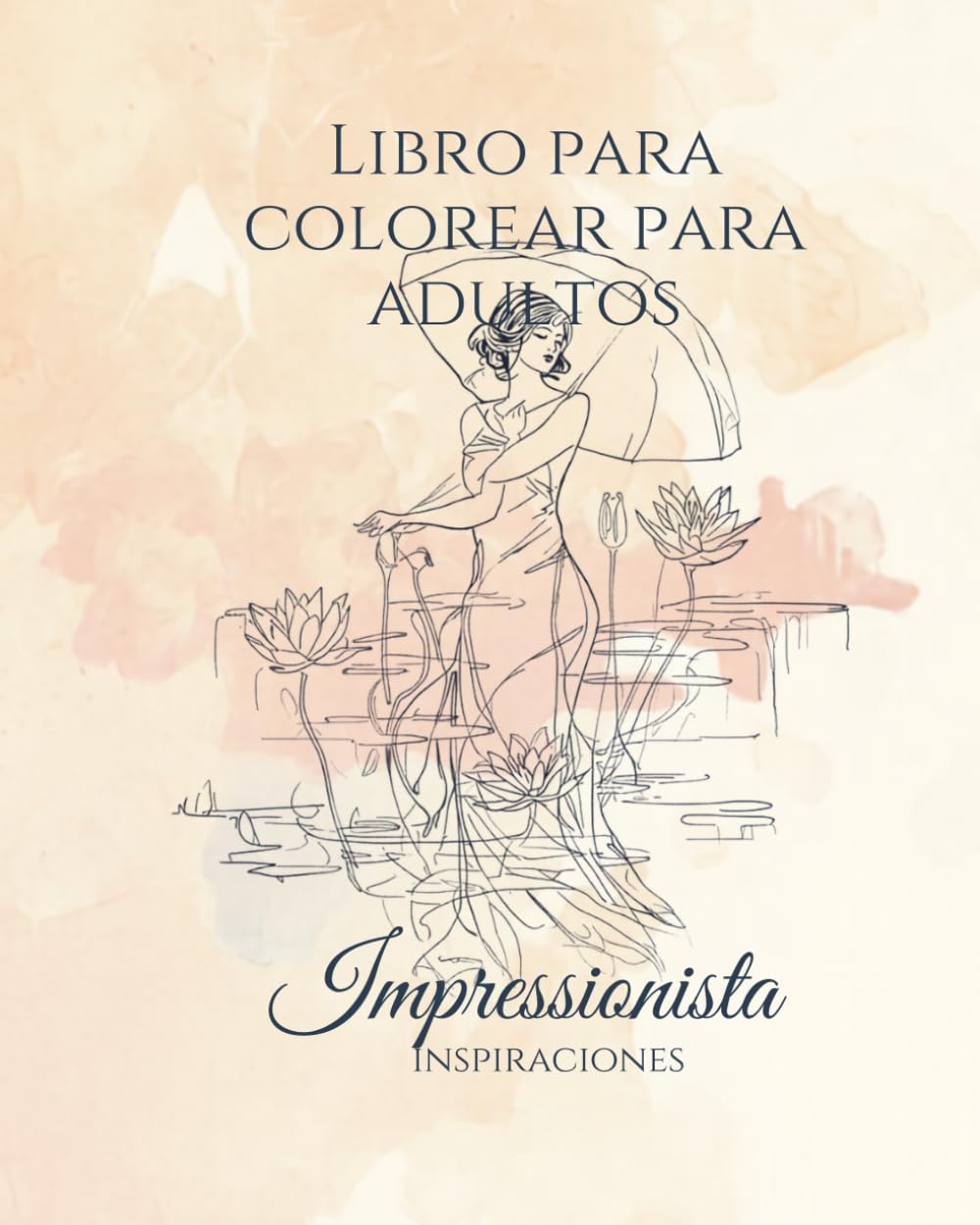 Libro para colorear para adultos.: Inspiración impresionista
