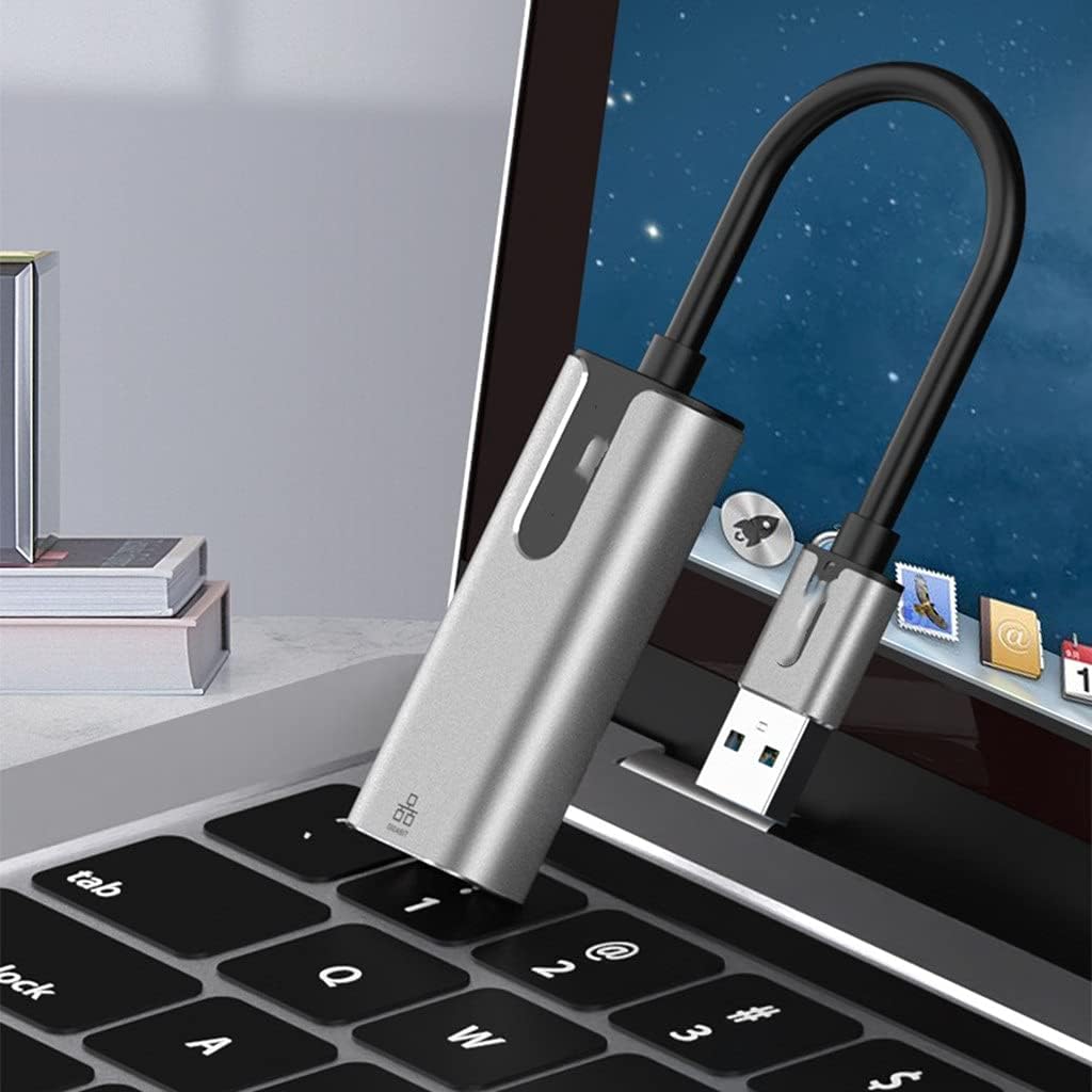 USB Ethernet Adapter USB 3.0 2.0 Network Card to RJ45 3/S Set-top Box Switch Ethernet USB (Color : As Shown, Size : One Size) (As Shown One Size)
