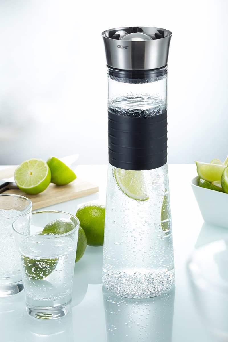 GEFU GE35270 Cascada Carafe Verre Inox 12,7 x 12,7 x 33,6 cm 1 L