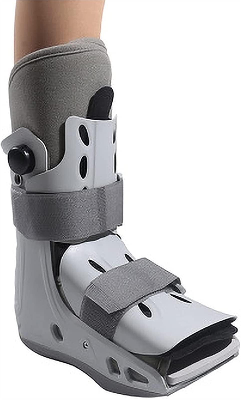 Botas for caminar for fracturas Ortesis transpirable Correa de soporte Férula plantar for lesiones de tobillo y pie Cirugía Esguince de tobillo Pies izquierdo y derecho Blanco(L)