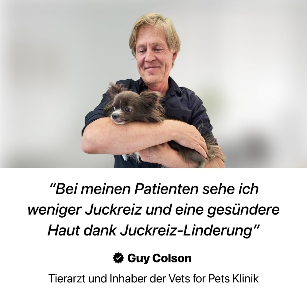 DogSuppy Juckreiz Linderung, Probiotika für Hunde, gegen Juckreiz und zur Stärkung des Immunsystems, Unterstützt die Verdauung & Darmflora, 3 Milliarden Probiotika pro Snack, 60 leckere Snacks