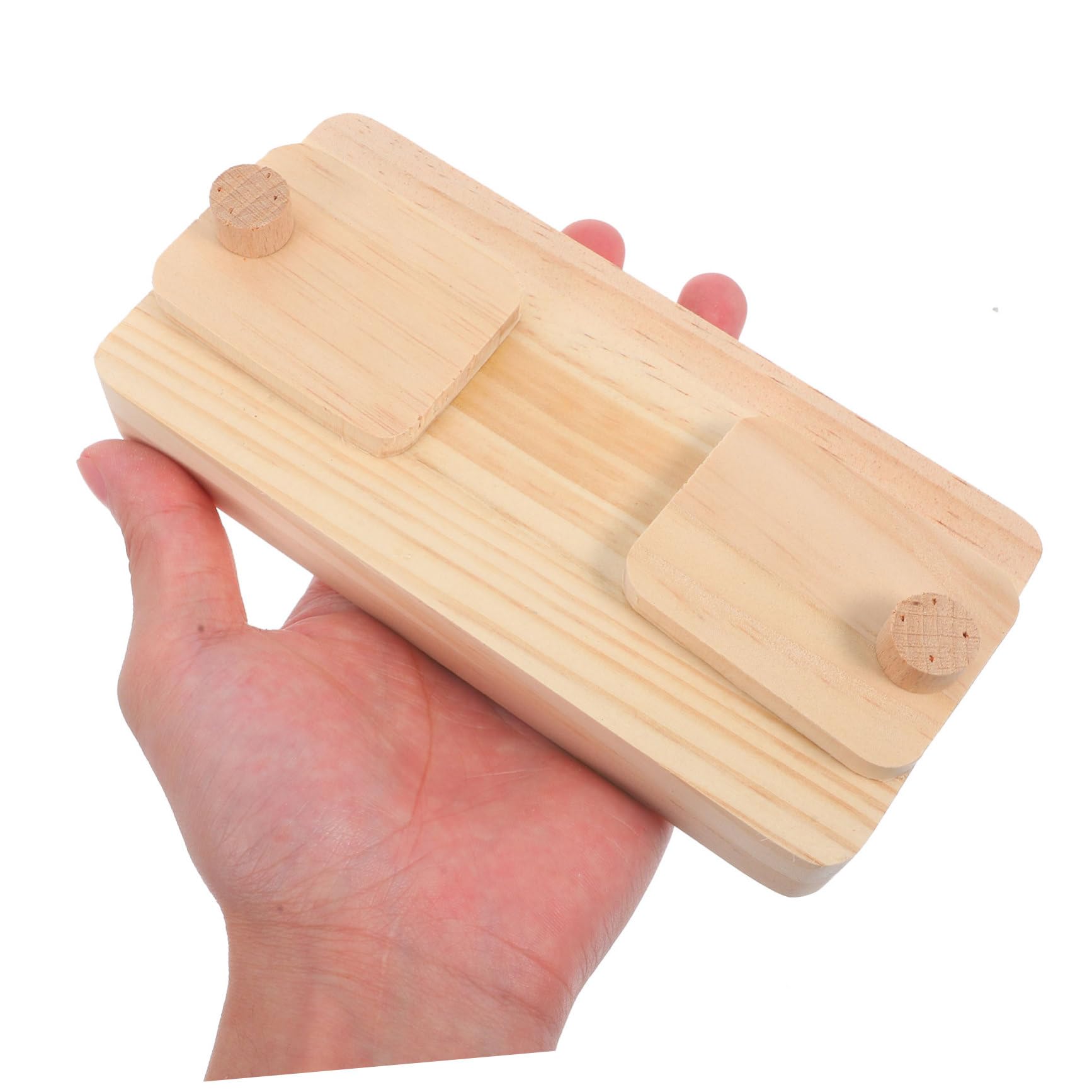 HANABASS 6piezas Madera para Hámsters Conejos y Juguetes Interactivos para Esconder Snacks y Treats para Forrajeo y Estimulación Mental