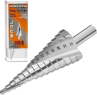 HPMAISON M35 Cobalt Step Bit, 10mm 3-Flat Sha...,