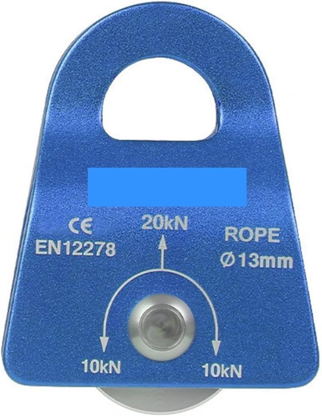 INLIMA Pulley Pulley Climbing High Stability Strong Bearing Capacity Single Fixed Rope Climbing Survival Equipment Tool for Overhead Crossing (Color : Blue)