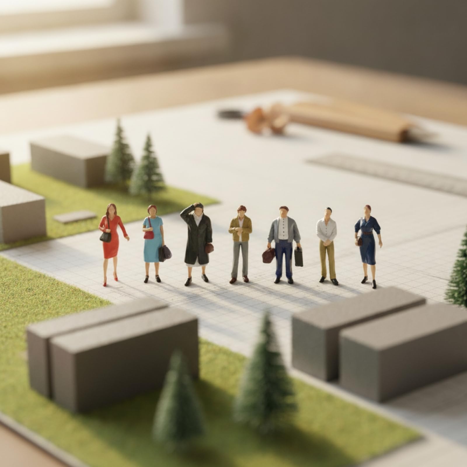 12 Pezzi Miniature Figurines Personaggi in Miniatura Modelli Diorama Figure Resina Dipinte a Mano 1 30 con Dettagli di Accessori per Layout