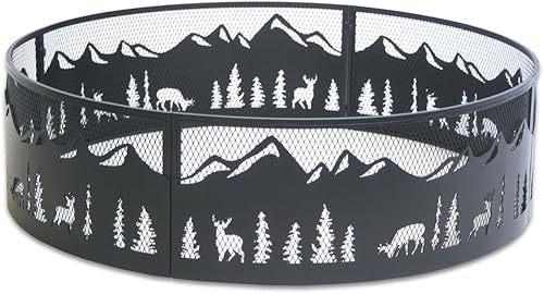 Pilgrim Home and Hearth 18643 Pit - Anillo de fuego para exteriores, color negro