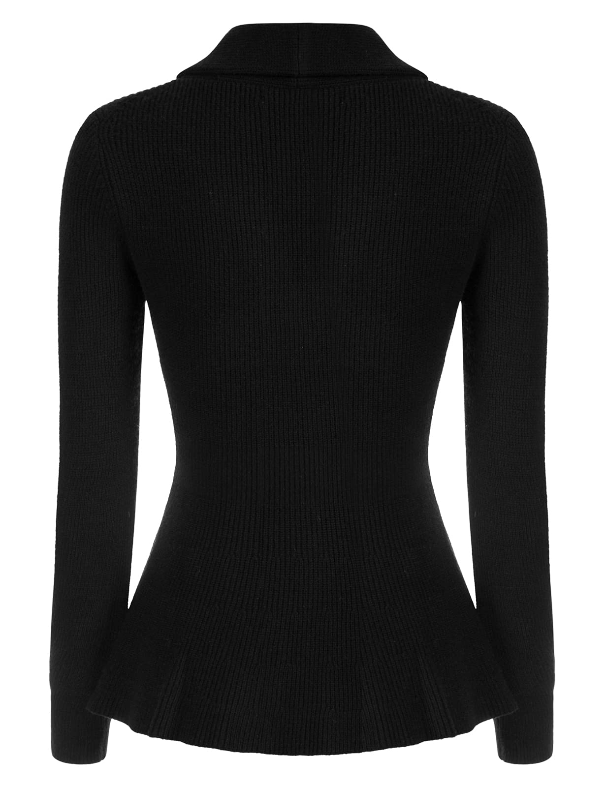 Belle Poque Cardigan décontracté à manches longues boutonné pour femme