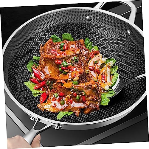 Wok de acero inoxidable con recubrimiento antiadherente miniatura 3