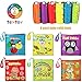 teytoy My First Soft Book, 6 PCS Nontoxic Fabric Baby Cloth Books Early Education Toys Activity Crinkle Cloth Book for Toddler, Infants and Kids Perfect for Baby Shower (New Version)