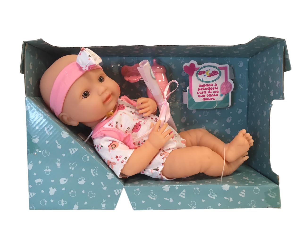 Doll with Bottle and Pacifier Doll 35 cm Sweetest Cure Baby Sweet Doll Sweetness like a Real Baby, Assorted Colors Random Color - Image 4