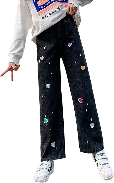 Rolanko Girls Jeans Bootcut Ripped 