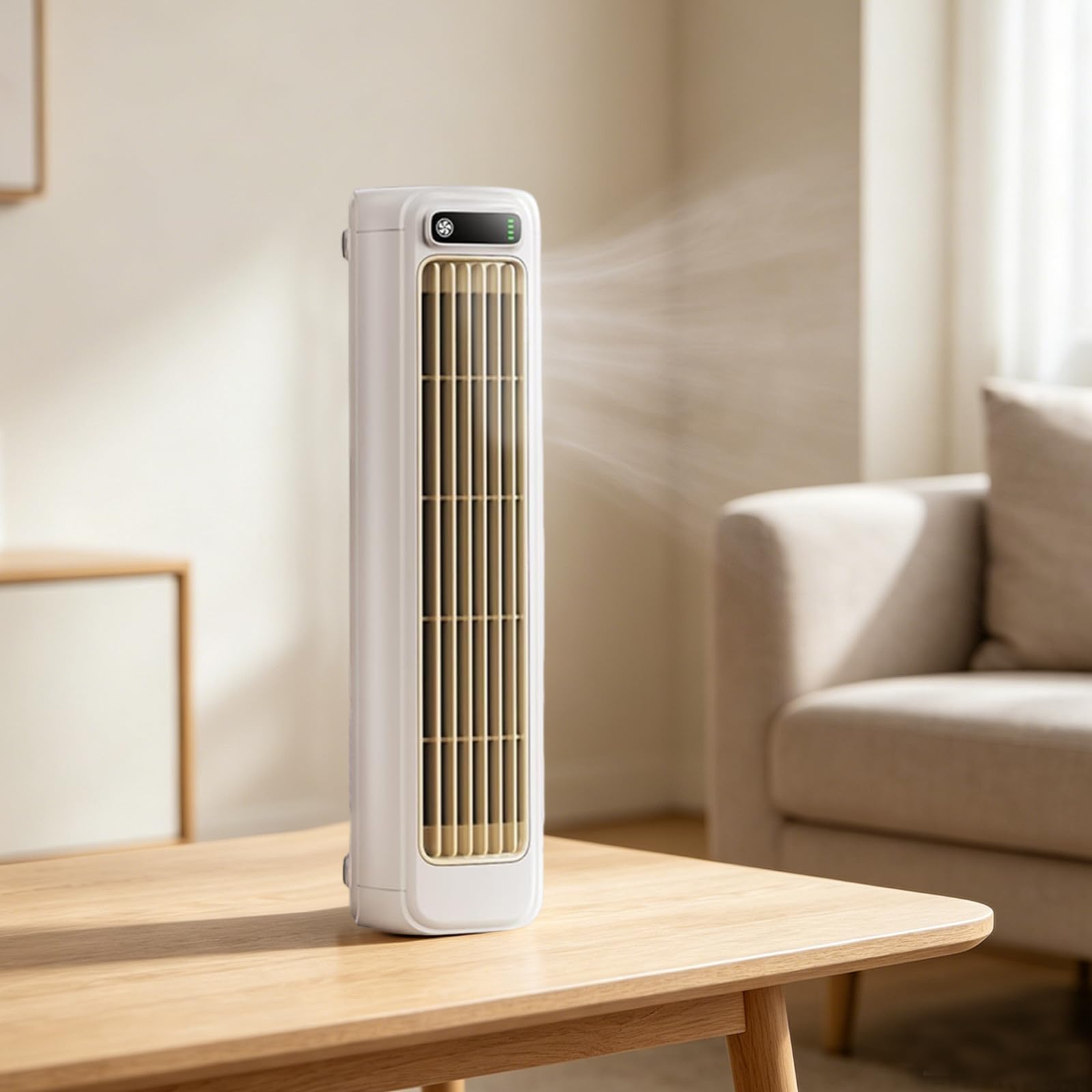 Ventilatore da scrivania portatile ricaricabile USB silenzioso con adesivi da parete senza fori per casa ufficio