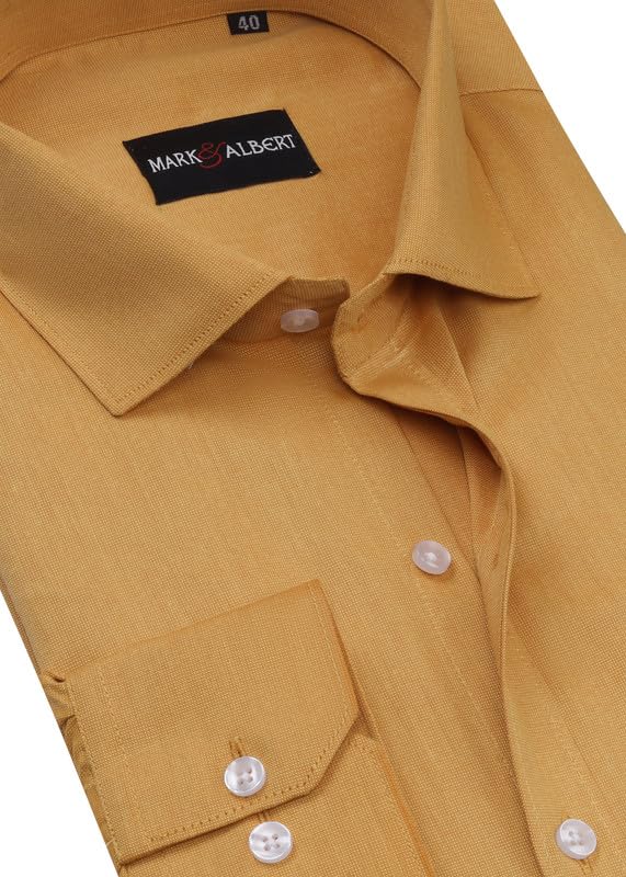 Image of MARK & ALBERT Men's Cotton Formal Shirt