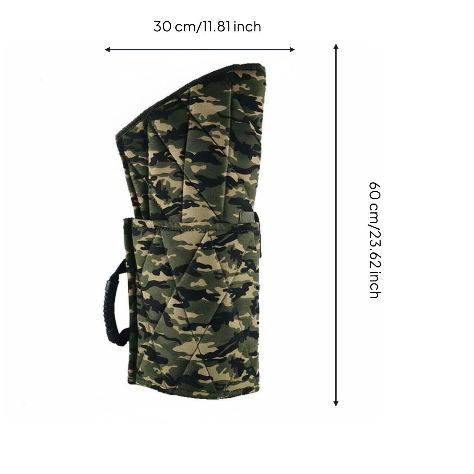 de Entrenamiento de Mascotas Protector de Brazo hasta el Codo Accesorio Fundamental en Tareas de Adiestramiento Material Fuerte para Doble Asidero, Camuflaje
