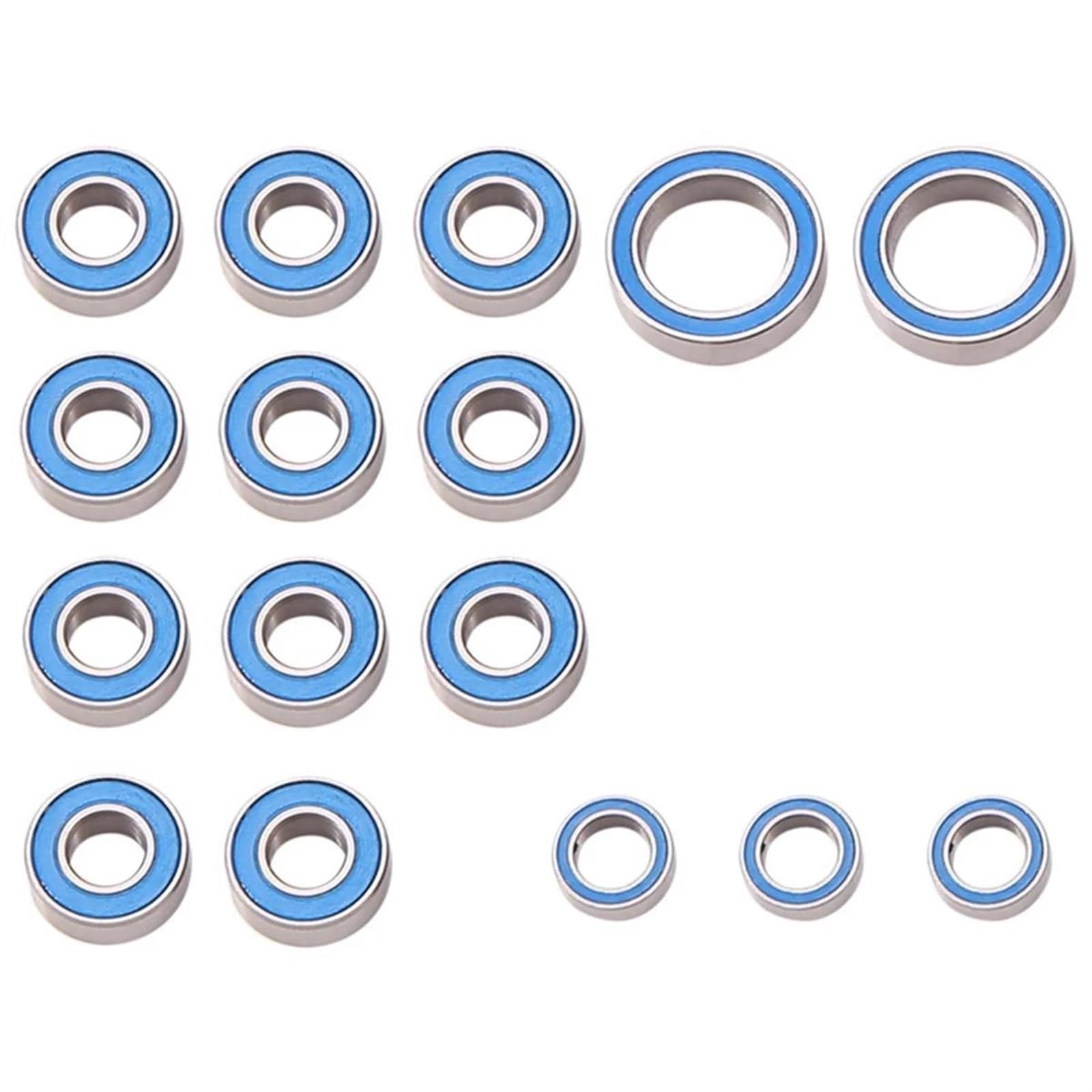Rodamiento de bolas para Tamiya CC-01 kit de 18 piezas de repuesto selladas de goma 4
