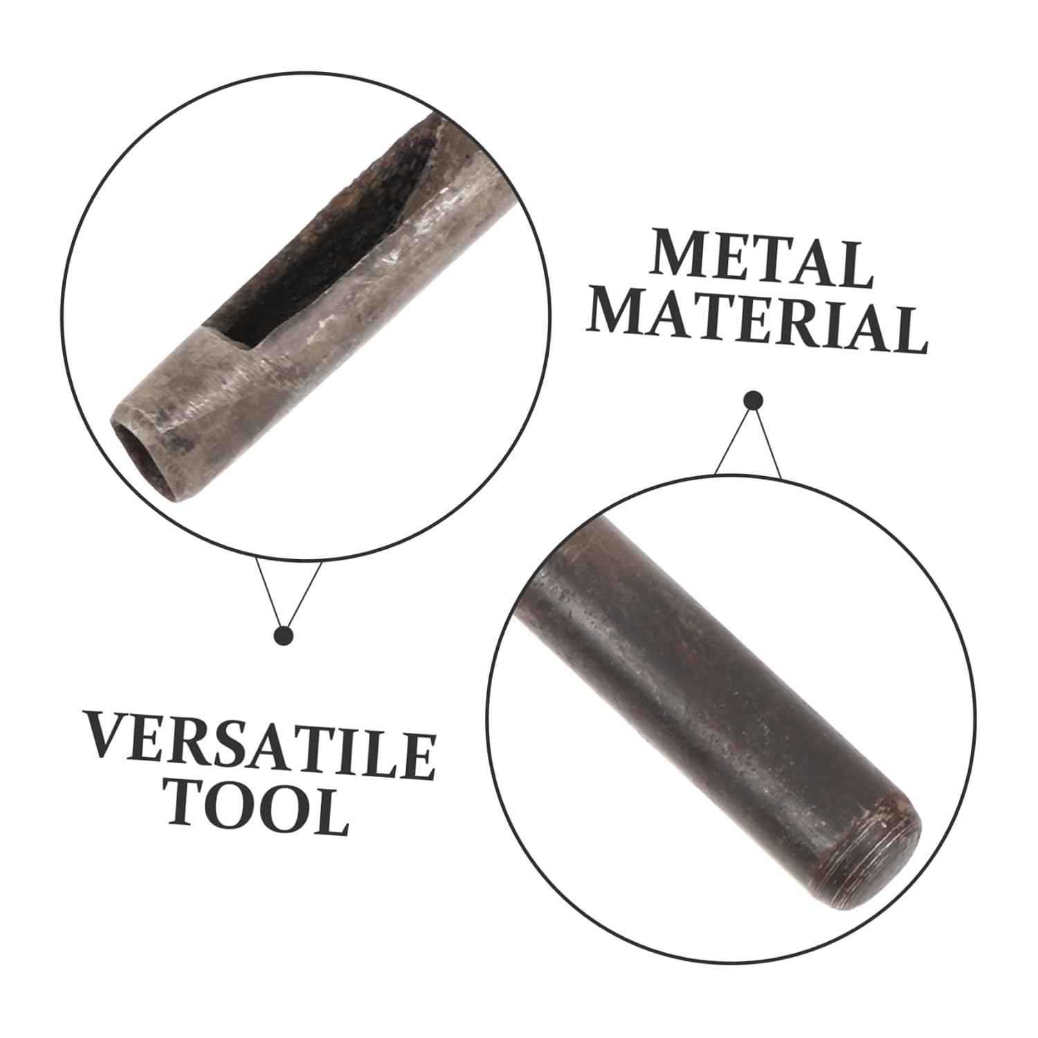 NUOBESTY 5pcs Craft Leather Puncher Tool Multi-use Punch for Projects Reusable Punching Tool for Leather Crafting Compact and